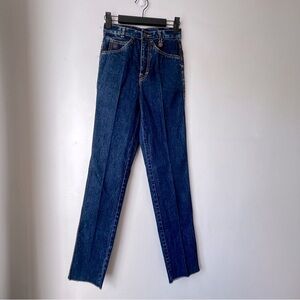 Vinatge 80s Deadstock Virginian Special Brutus High Rise Stone Wash Jeans 24"